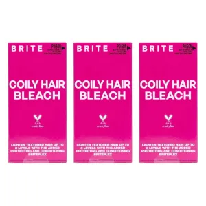 3x Brite Coily Hair Bleach Kit