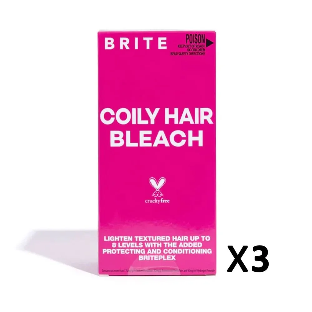 3x Brite Coily Hair Bleach Kit