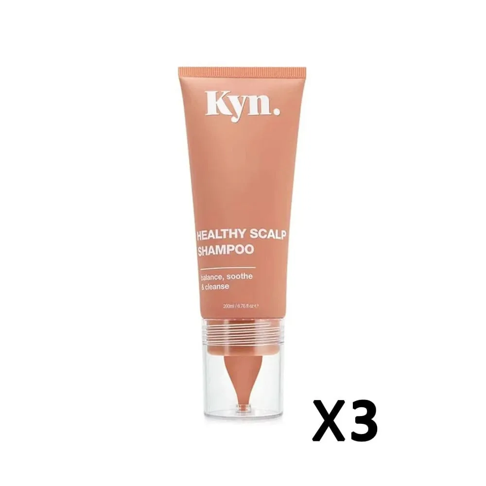3x Kyn Healthy Scalp Shampoo 200ml