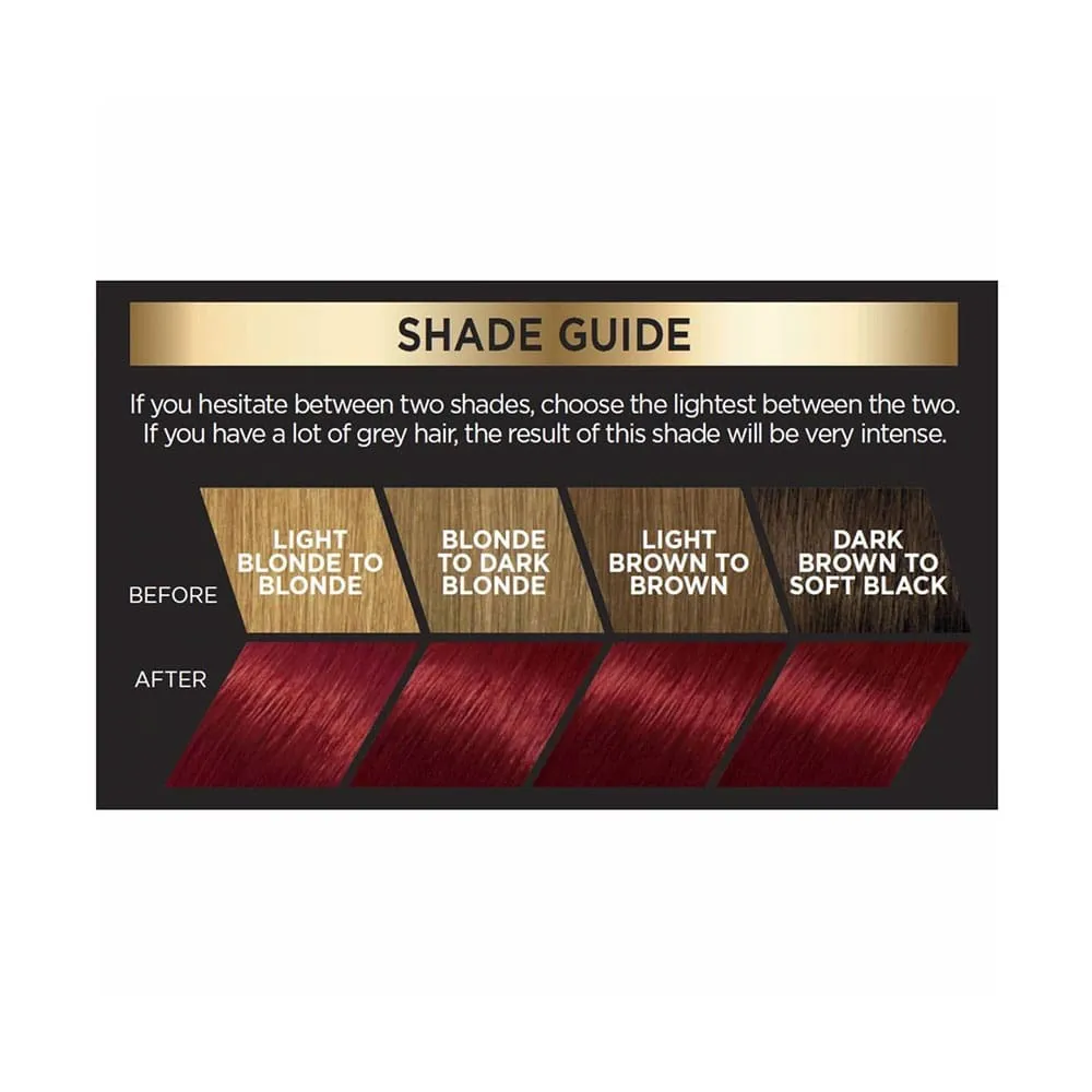 3x L'Oreal Preference Luminous Colour P67 London Very Intense Red