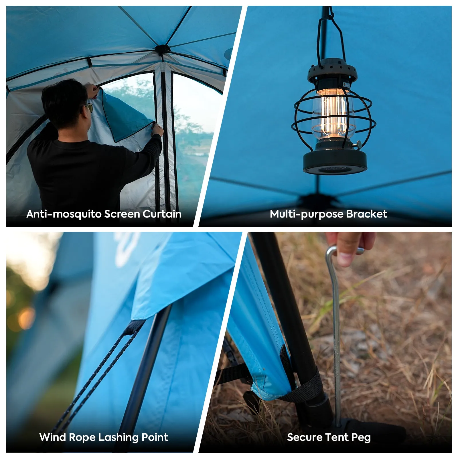 4-8 Persons Easy Setup Canopy Tent with UPF50  Sun Shelter | ICECO