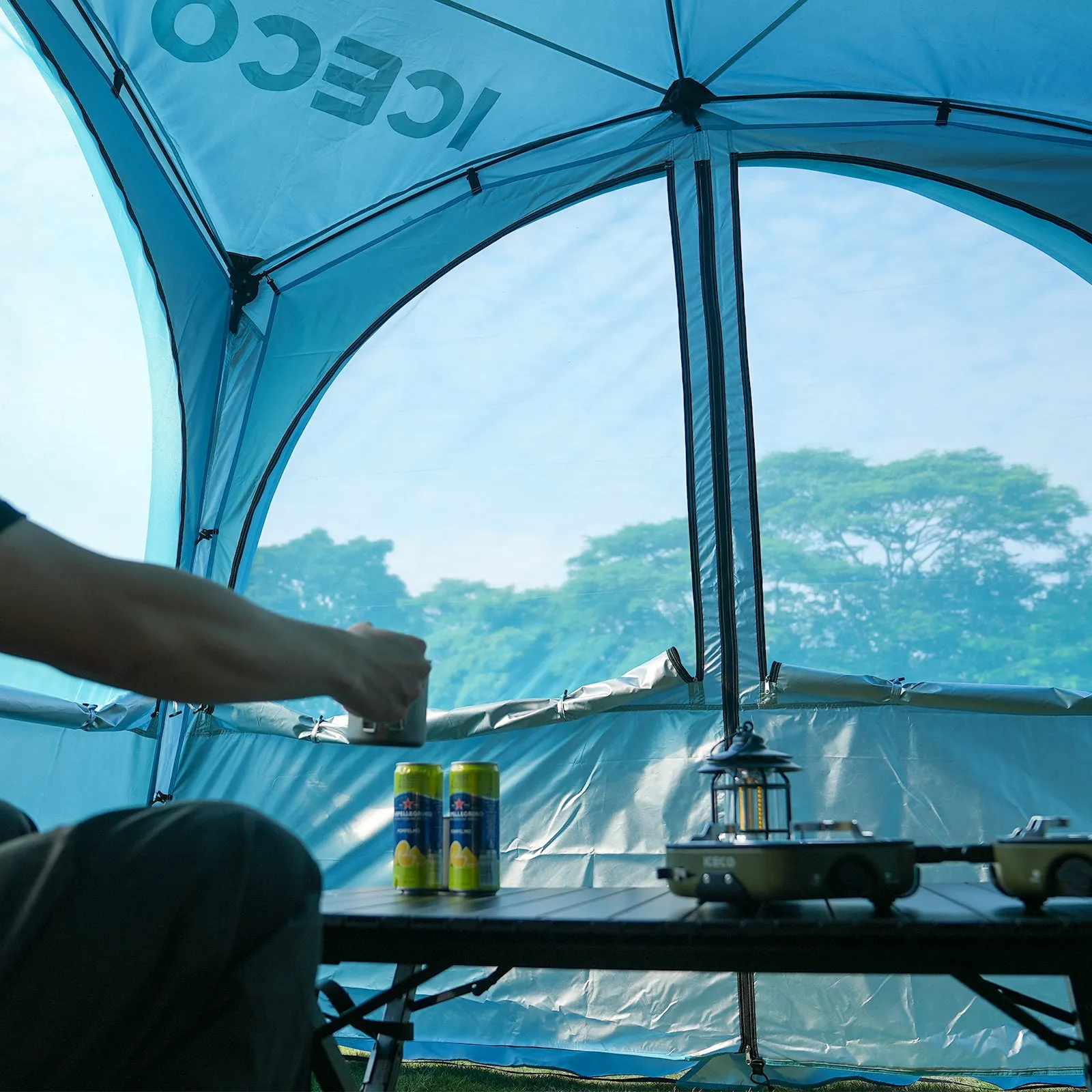 4-8 Persons Easy Setup Canopy Tent with UPF50  Sun Shelter | ICECO