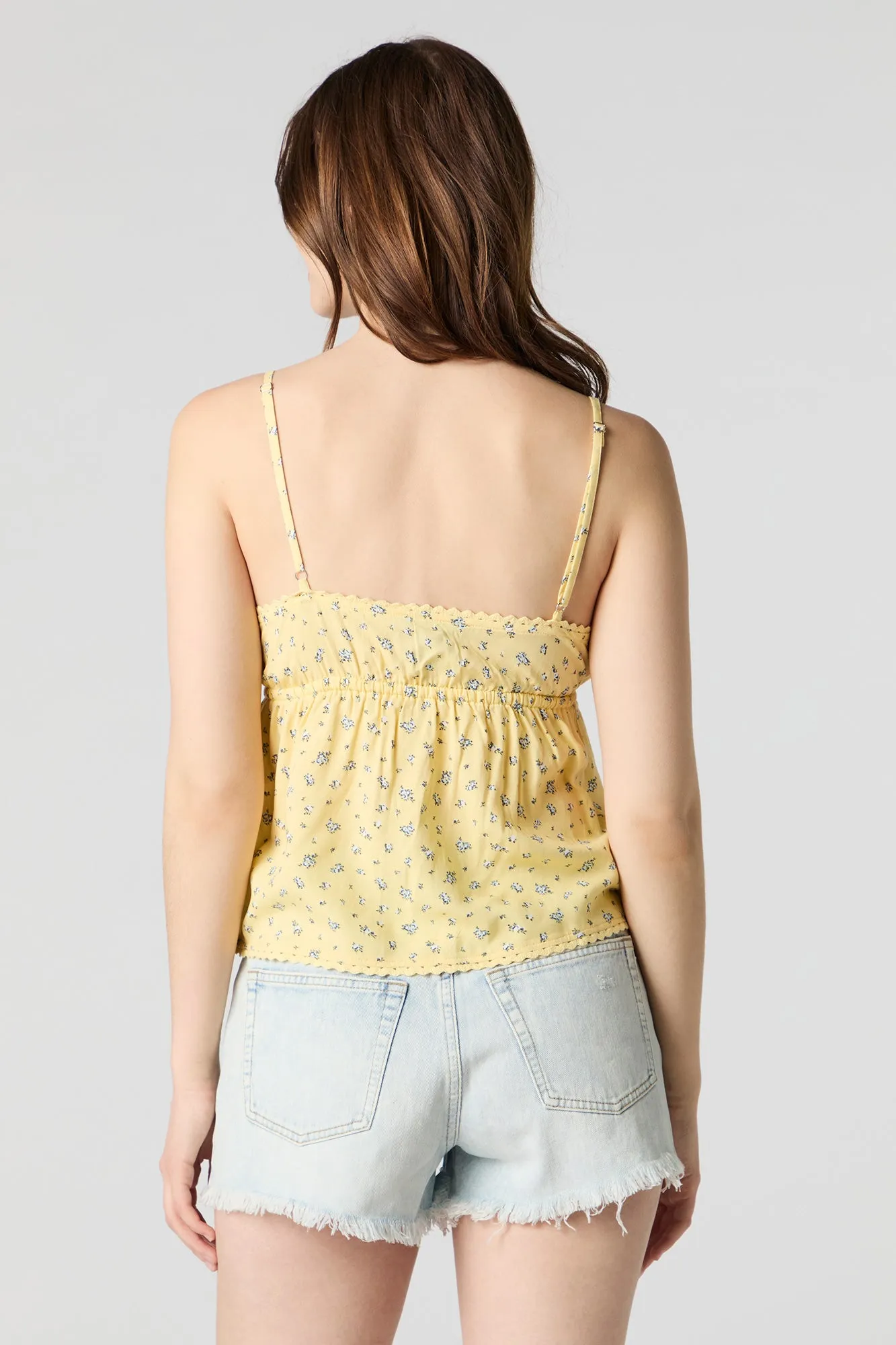 Acid Wash Distressed Vintage Denim Short
