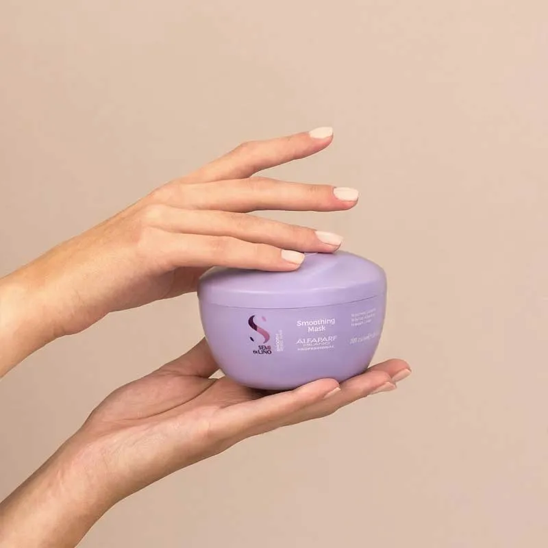 Alfaparf Semi Di Lino Smooth Smoothing Hair Mask For Frizzy Hair