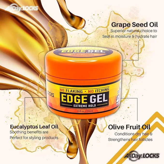 AllDay Locks Edge Gel - Extreme Hold - Choose Size