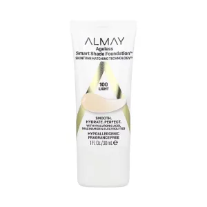Almay Smart Shade Ageless Foundation 100 Light 30ml