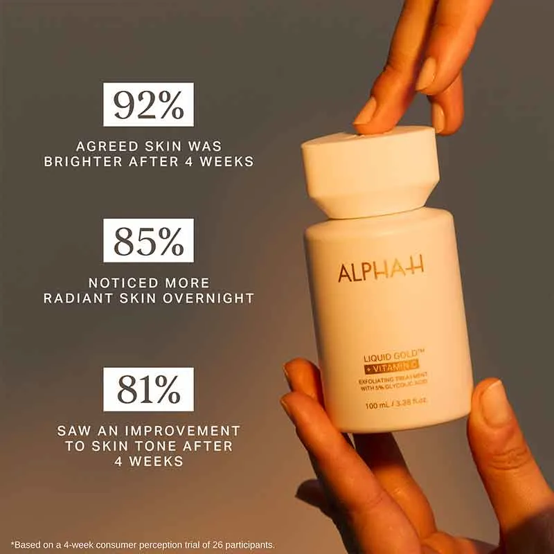 Alpha-H Liquid Gold Exfoliating Treatment with 5% Glycolic Acid and Vitamin C 100ml