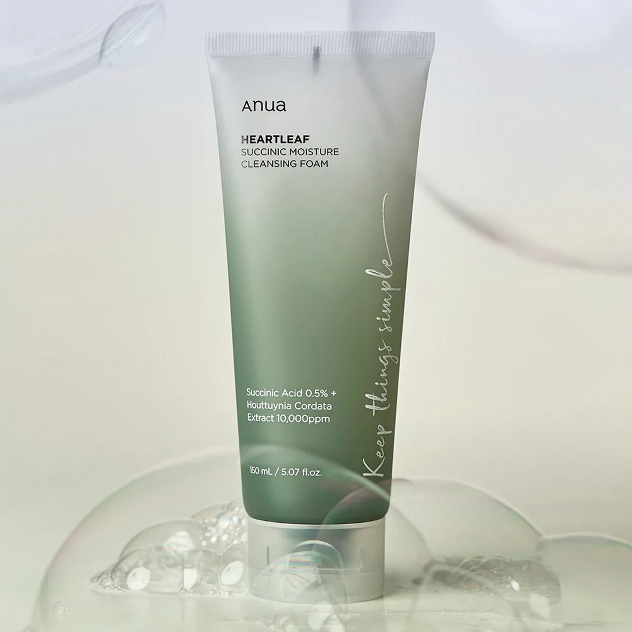 Anua Heartleaf Succinic Moisture Cleansing Foam