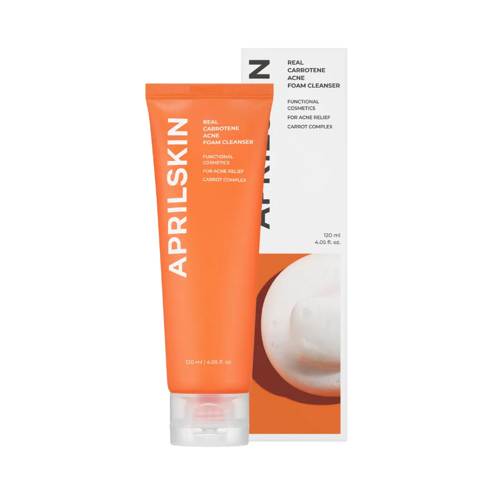 April Skin Real Carrotene Acne Foam Cleanser 120g