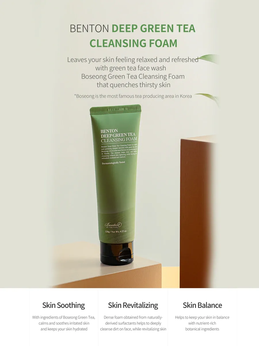 Benton Deep Green Cleansing Foam 120g