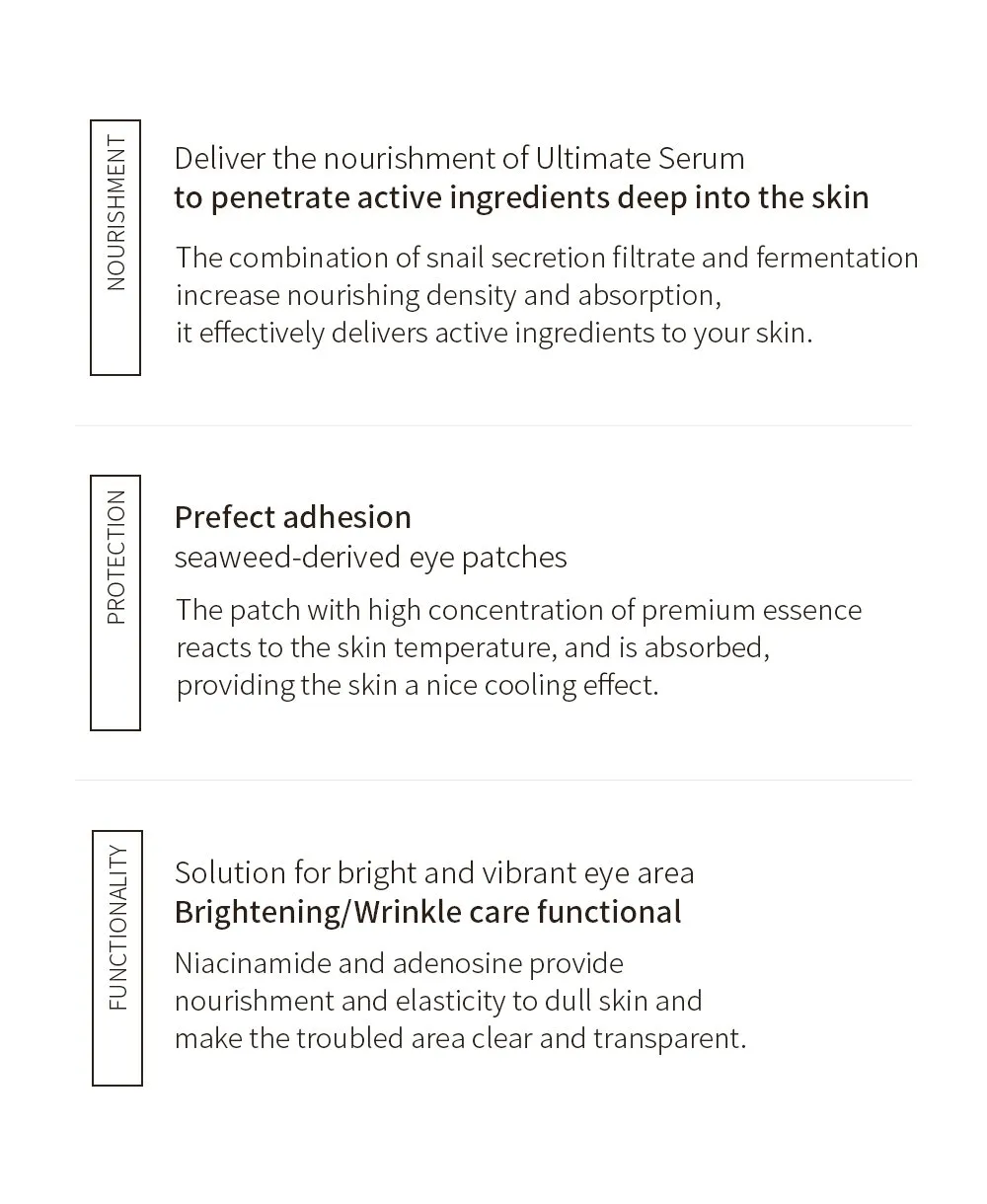 Benton Snail Bee Ultimate Hydrogel Eye Patch 60Pcs