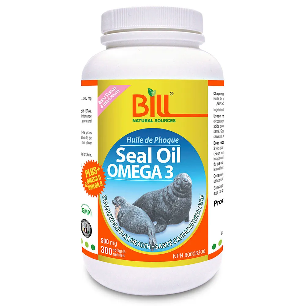 BILL Natural Sources® Seal Oil Omega-3 500mg Softgels