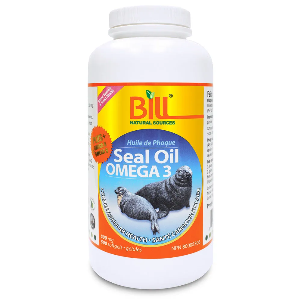 BILL Natural Sources® Seal Oil Omega-3 500mg Softgels