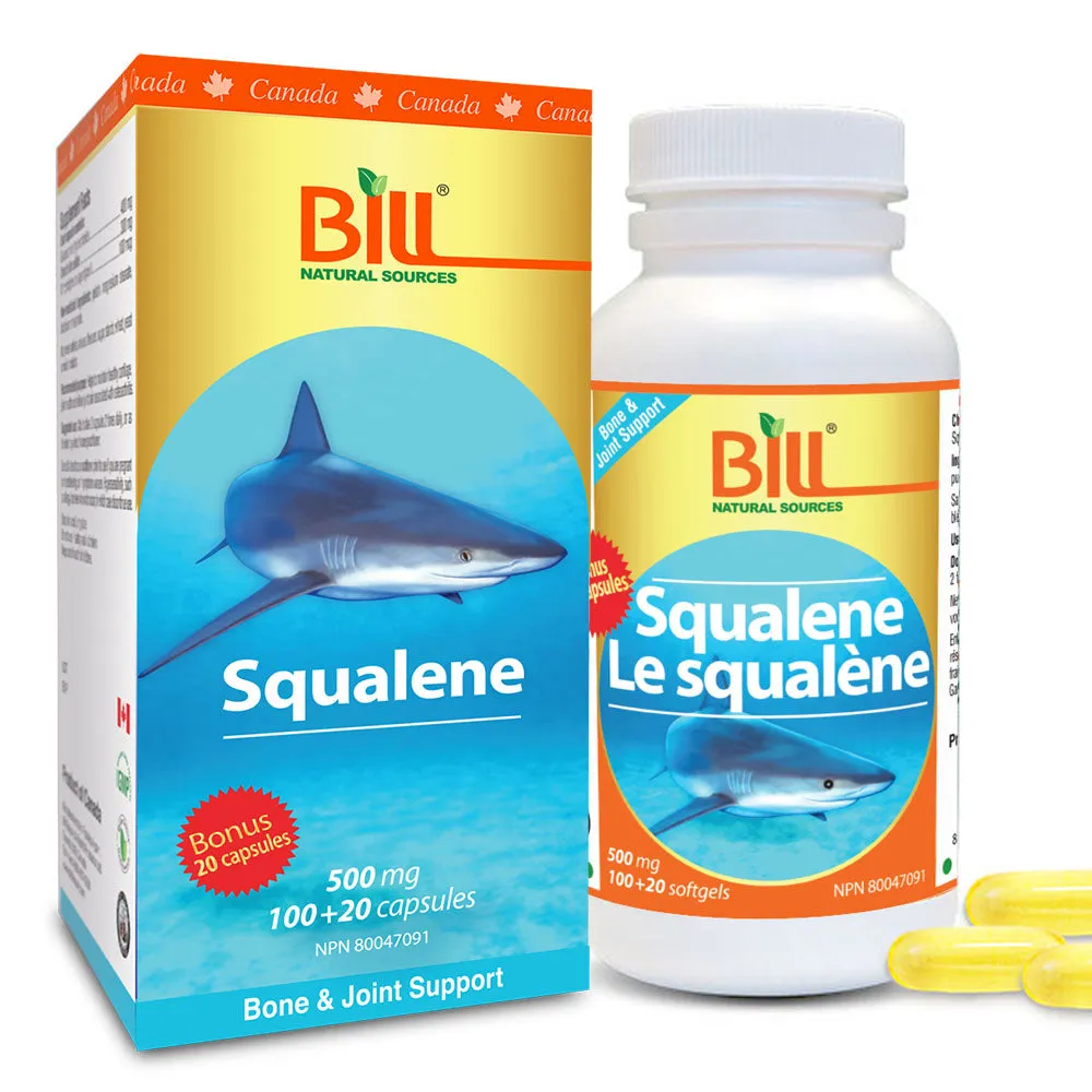 BILL Natural Sources® Squalene 500mg Capsules