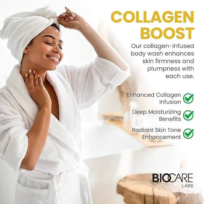 Biocare Body Butter Skin Toning & Brightening with Vitamin C & Collagen Body Wash - 16.5 oz