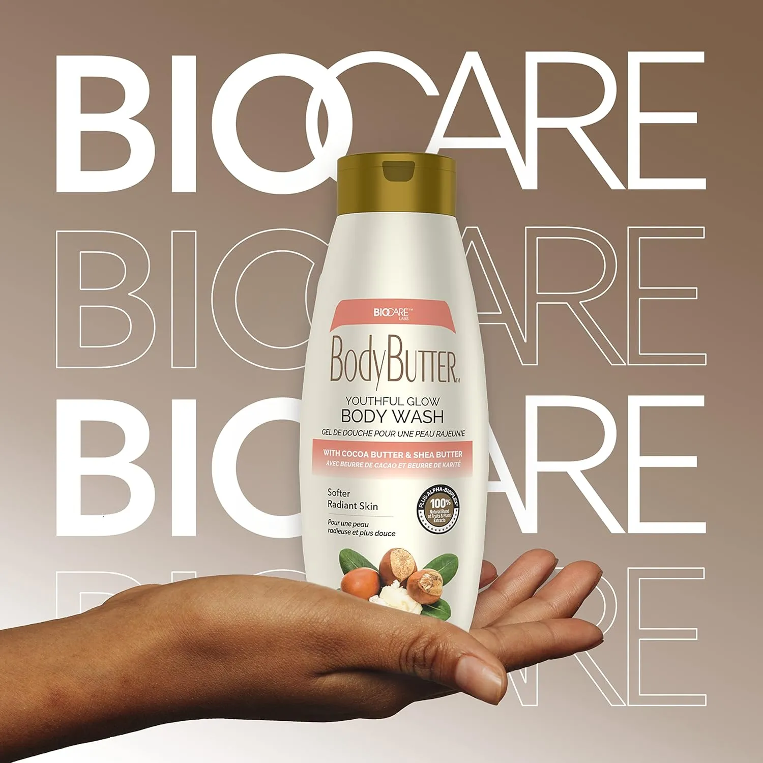 Biocare Body Butter Youthful Glow with Cocoa Butter & Shea Butter Body Wash - 16.5 oz