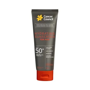 Cancer Council Sunscreen Hydrating For Men Face Neck & Scalp SPF50  100ml