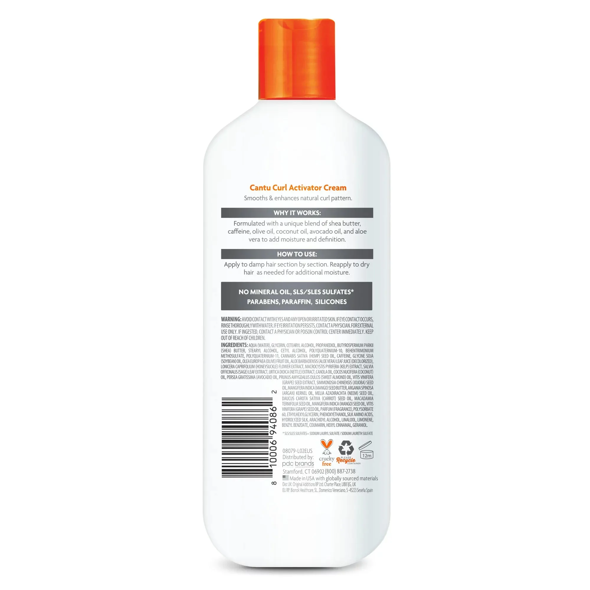 Cantu Men's Collection Curl Activator Cream - Define Curls. Add Moisture & Shine