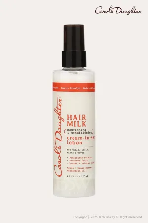 CAROLS DAUGHTER HAIR MILK NOURISHING & CONDITIONING CREAM-TO-SERUM LOTION 4.2oz