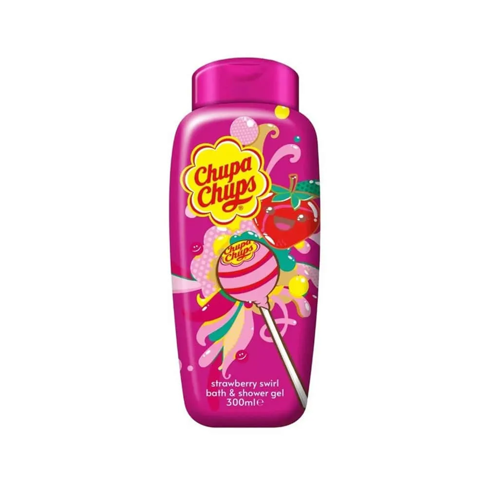 Chupa Chups Bath & Shower Gel Strawberry Swirl 300ml