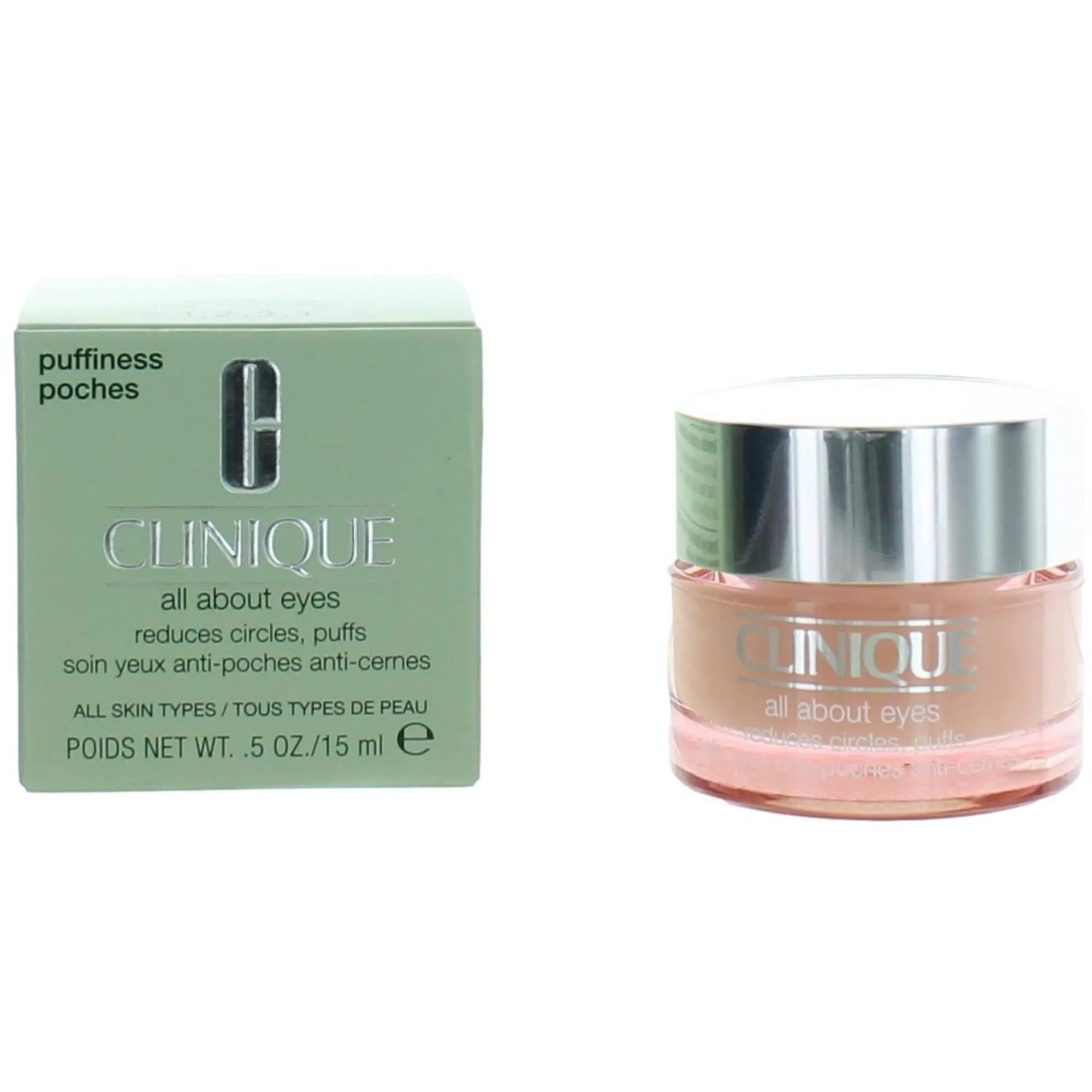 Clinique Women's Cream - All About Eyes Reduces Eye Circles and Puffiness, 0.5 oz