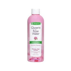 De La Cruz Glycerin and Rose Water Facial Toner Skin and Hair Moisturizer 8 fl oz