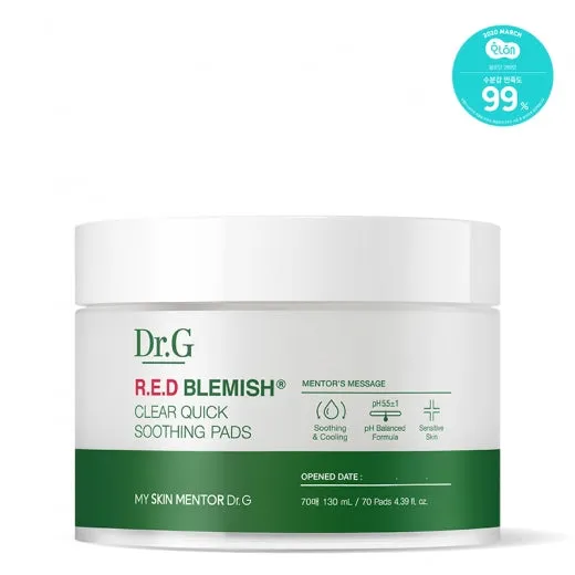 Dr.G R.E.D Blemish Clear Quick & Easy Soothing Pads 70Pads