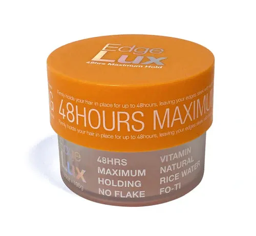 EDGE LUX 48-Hour Maximum Hold No Flaking Natural Ingredients Conditioning Hair Gel
