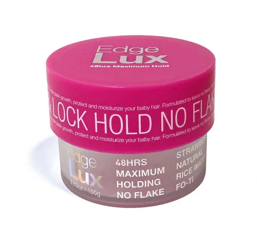 EDGE LUX 48-Hour Maximum Hold No Flaking Natural Ingredients Conditioning Hair Gel