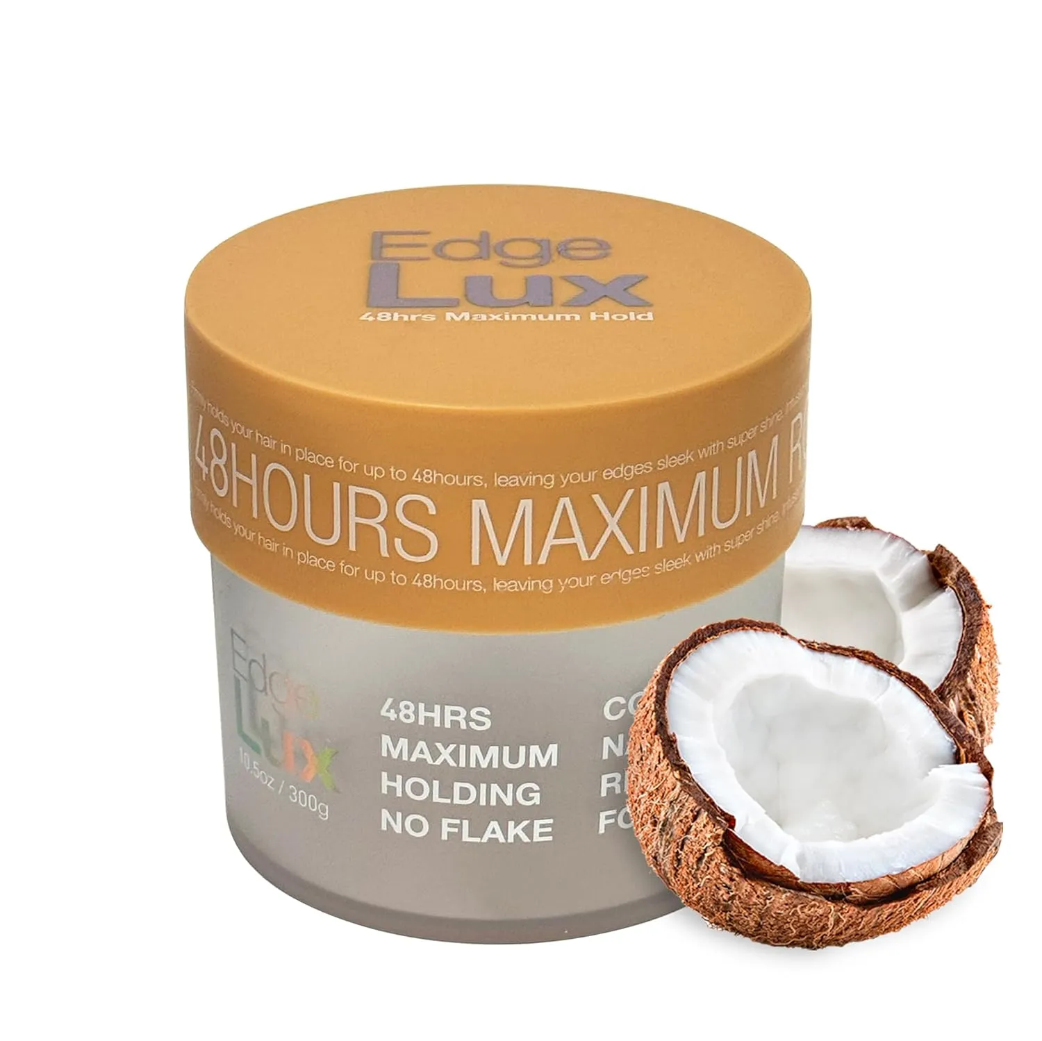 EDGE LUX 48-Hour Maximum Hold No Flaking Natural Ingredients Conditioning Hair Gel