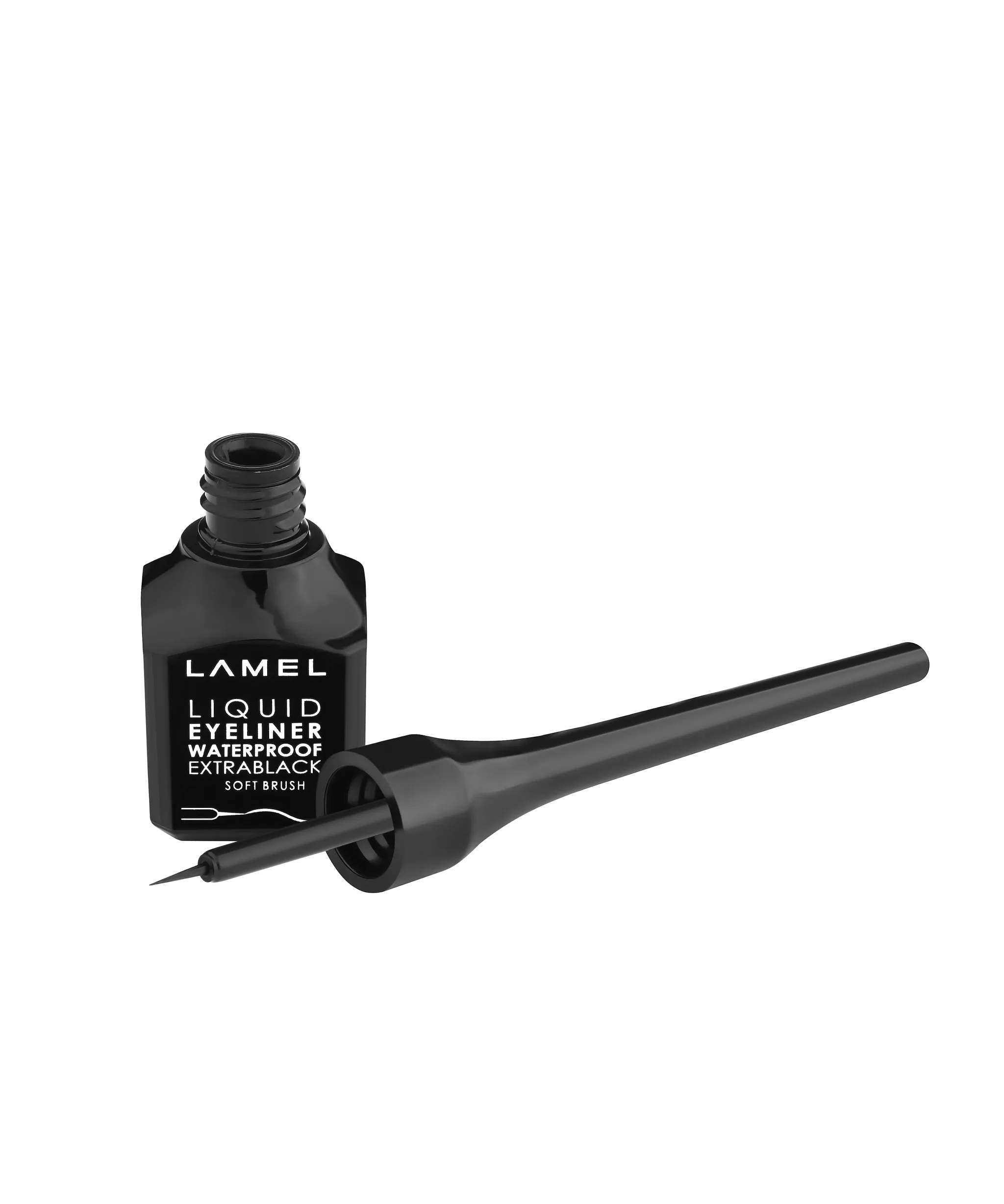 Eyeliner liquid with soft brush