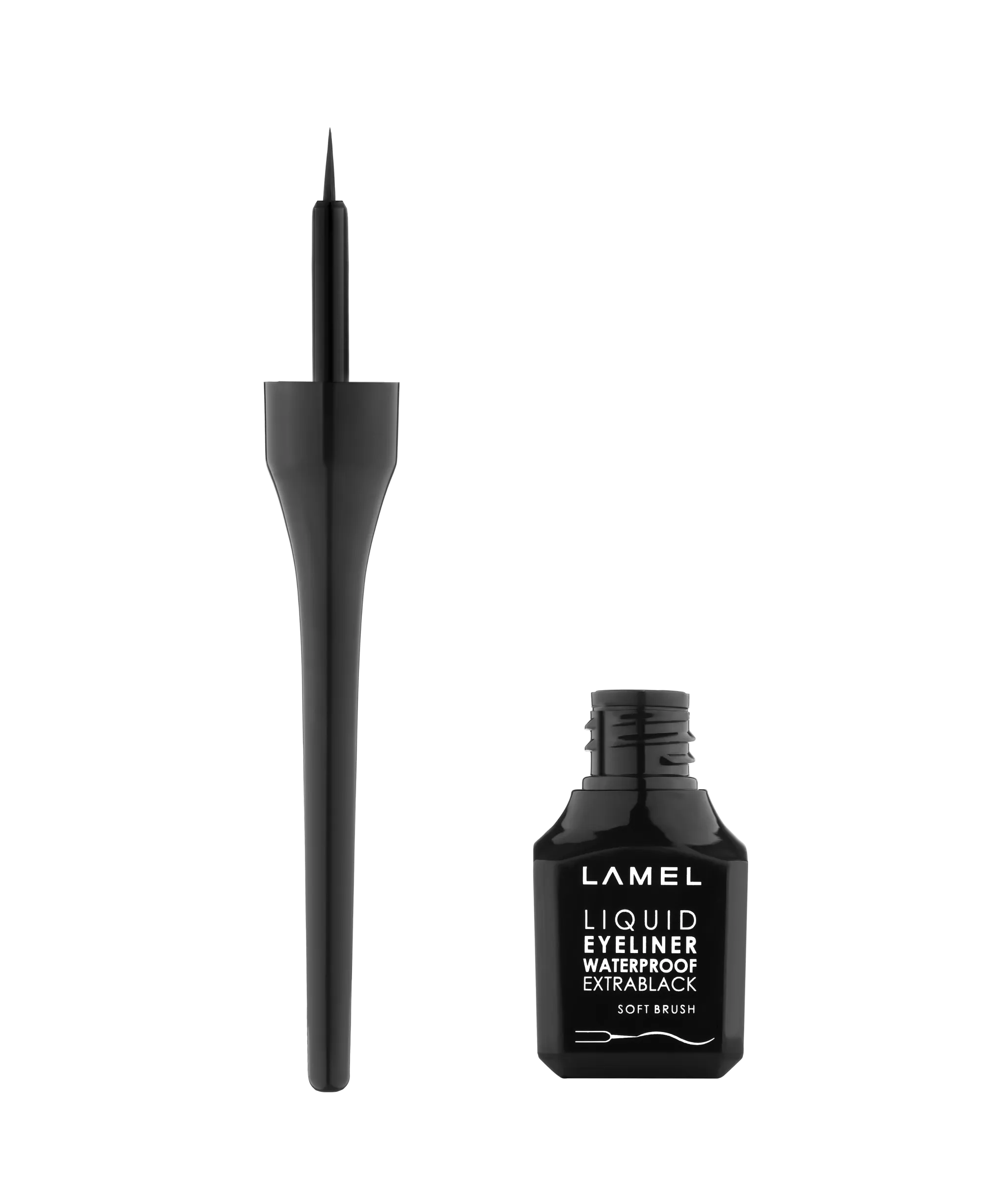 Eyeliner liquid with soft brush