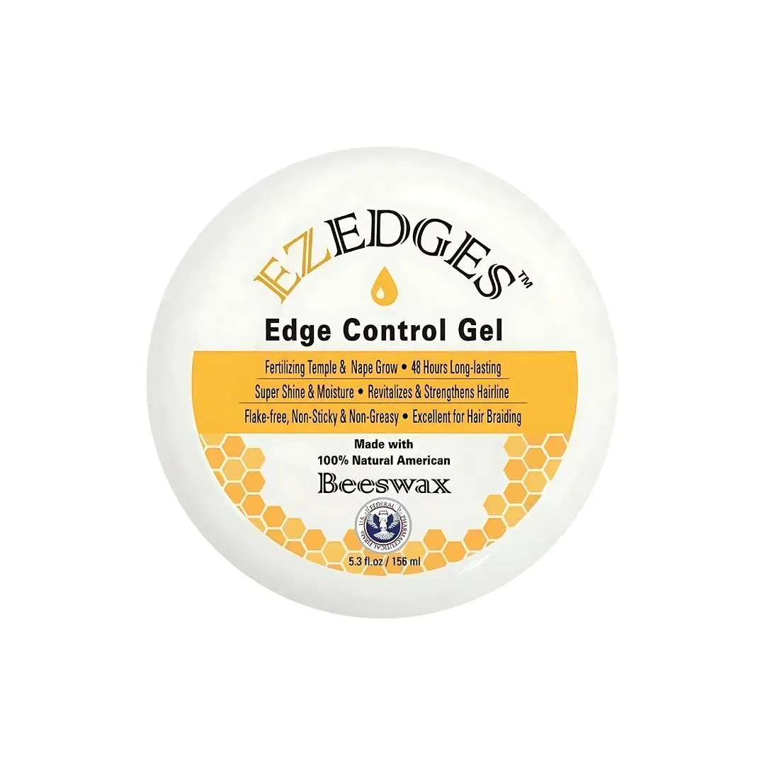 EZ Edges Edge Control Gel with Beeswax - 5.3 oz