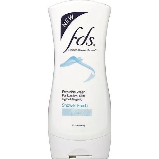 FDS Feminine Wash for Sensitive Skin - Shower Fresh - 13 oz
