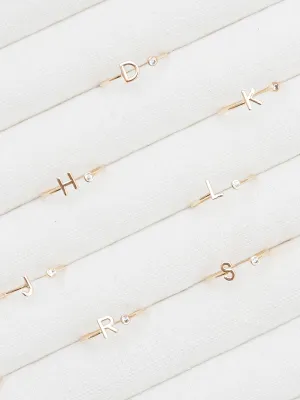 FINAL SALE - Luxe Initial Ring