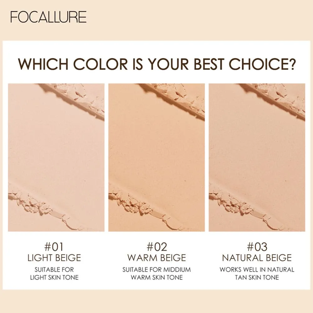 Focallure Cover Two Way Cake Pressed Powder 03 6.5g