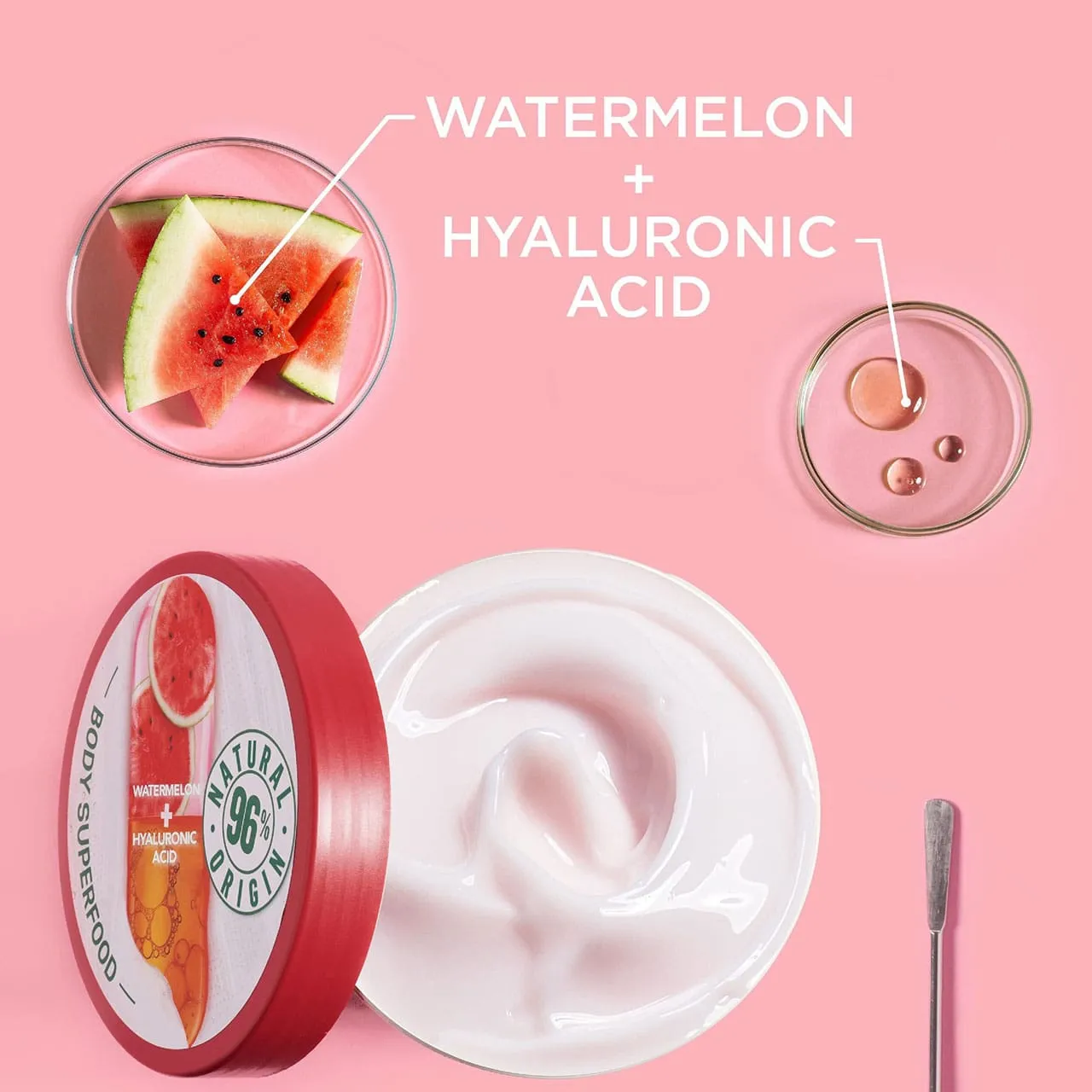 Garnier Fructis Superfood Body 48H Hydrating Gel Cream Normal Skin Watermelon   Hyaluronic Acid 380ml
