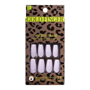Gold Finger Solid Color Nails - Lavender [GC06]