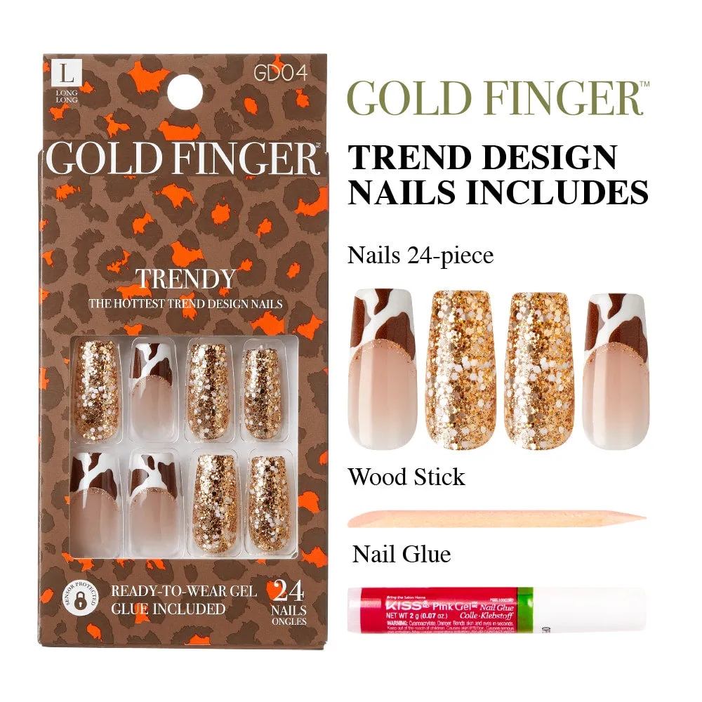Gold Finger Trendy Nails - Totally Got This