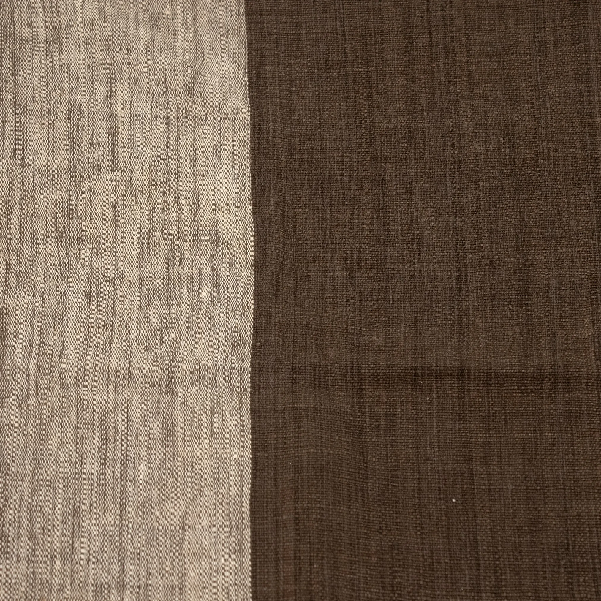 Handspun Cotton Two-Tone Throw in Charcoal