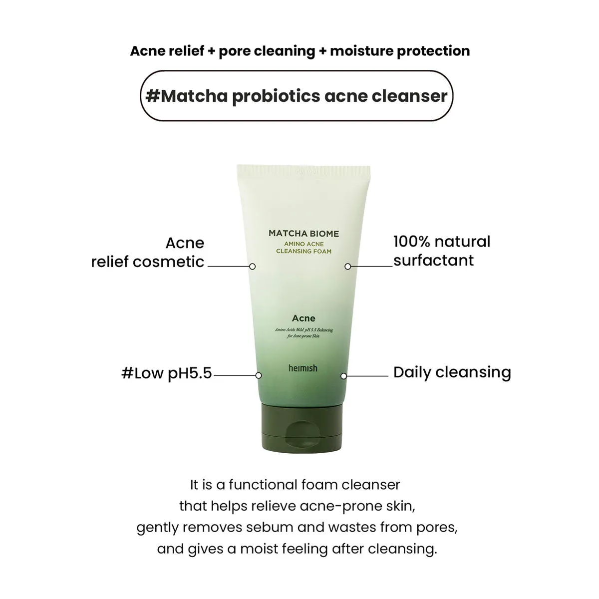 Heimish Biome Amino Acne Cleansing Foam 150ml