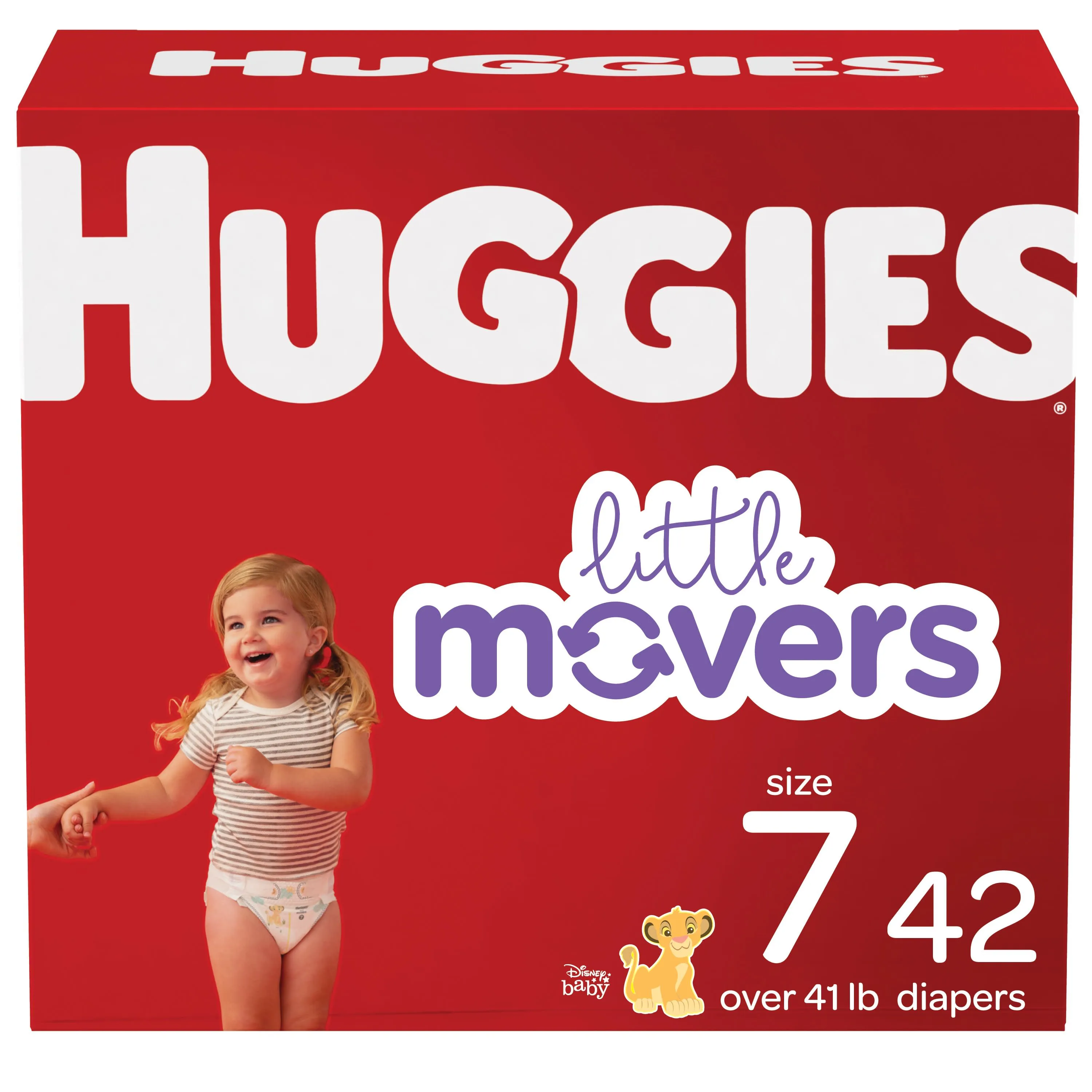 Huggies 105343900 Little Movers Baby Diapers Size 7 42 Ct