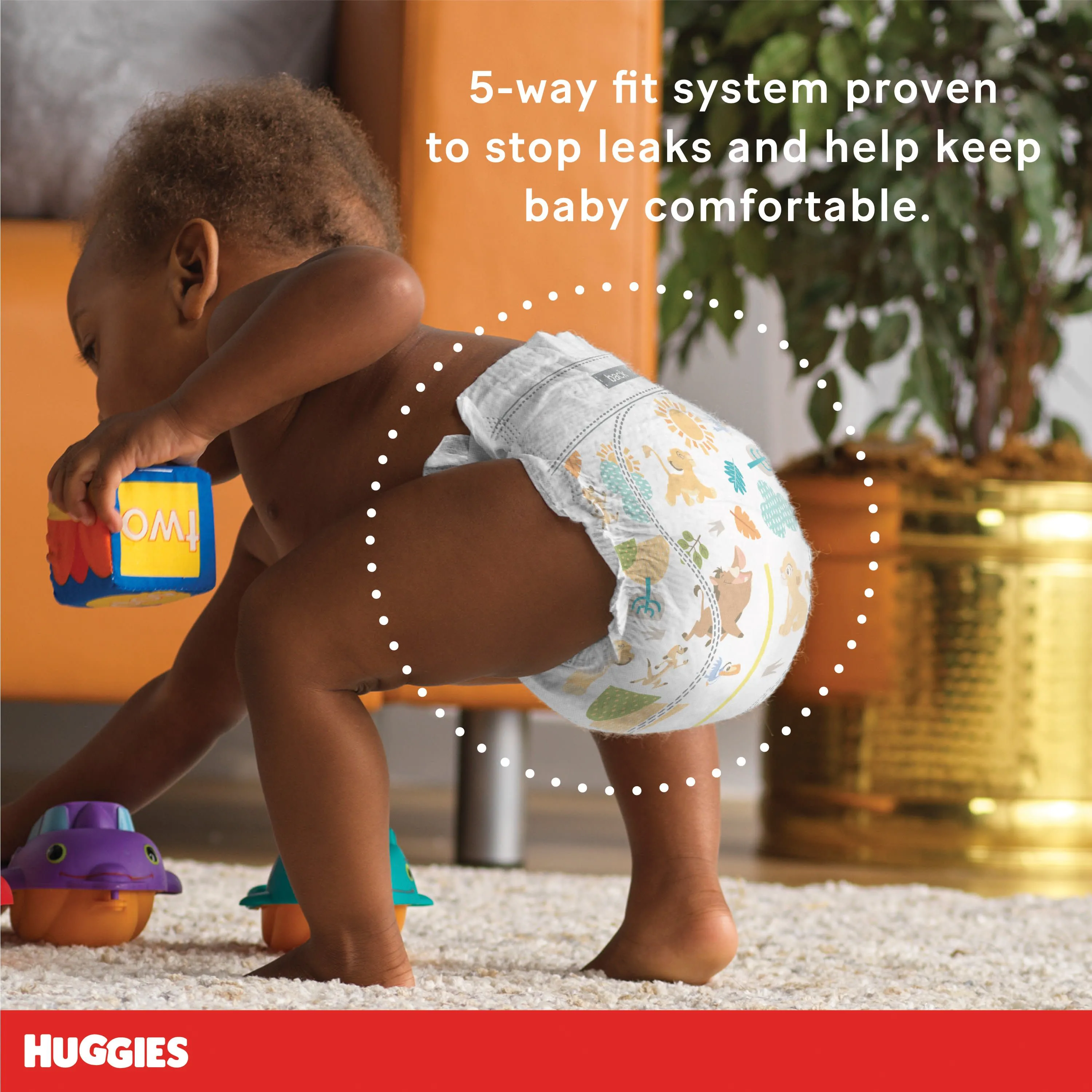 Huggies 105343900 Little Movers Baby Diapers Size 7 42 Ct