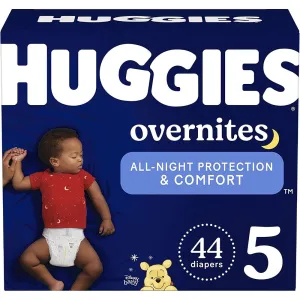 Huggies Overnites Nighttime Diapers, Size 5 44 Ct