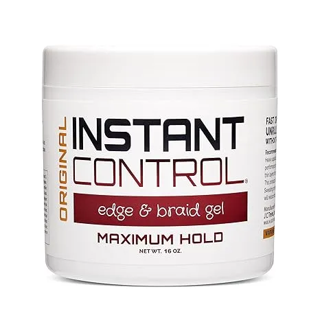 Instant Control Edge & Braid Gel - Maximum Hold - Choose Size