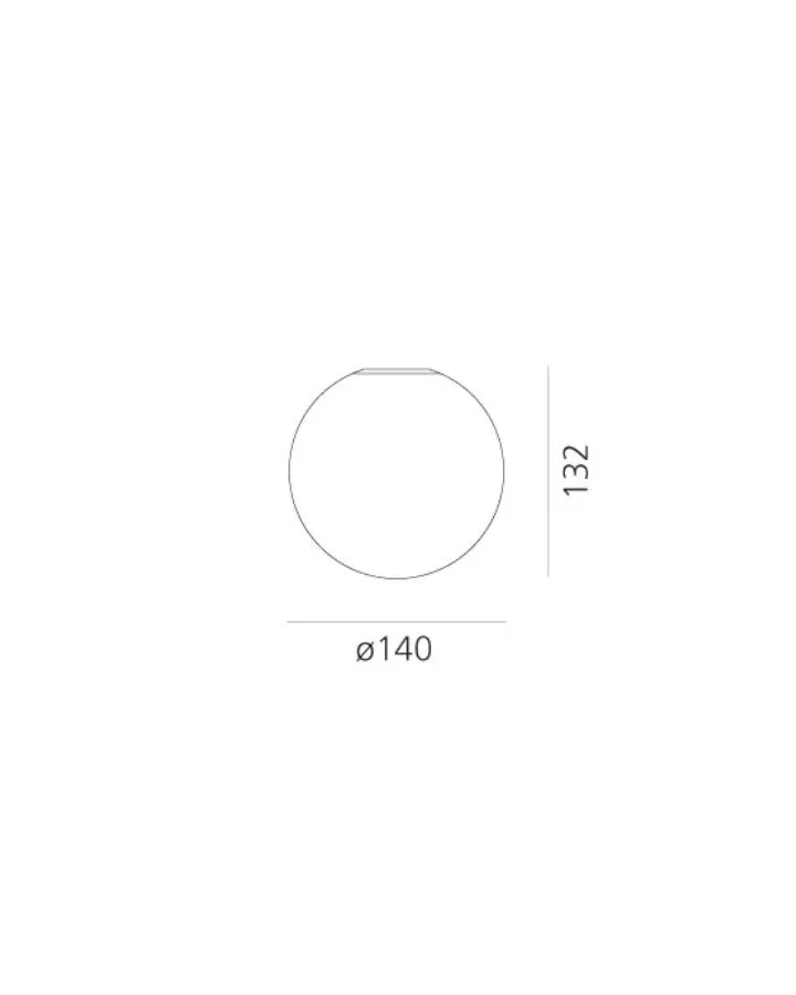Italian Orb Wall or Ceiling Light | Dioscuri