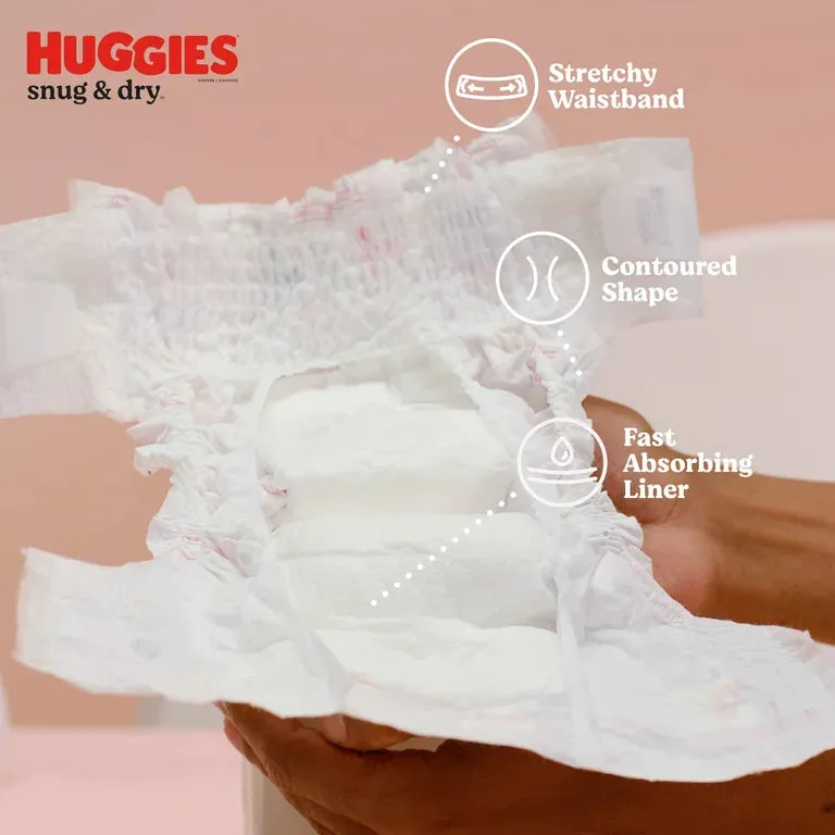 Kimberly Clark 55186 Huggies Snug & Dry Diapers, Size 7 42 Ct