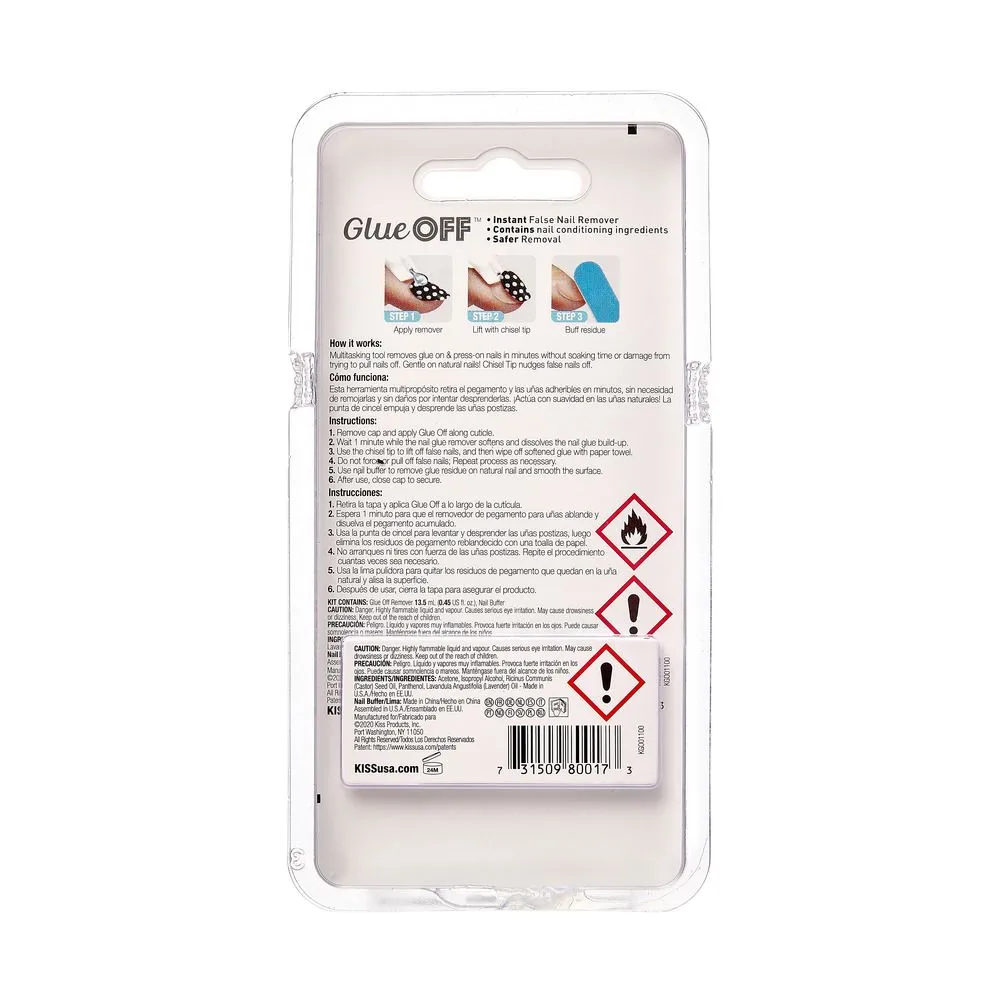 Kiss Glue Off False Nail Remover [KGO01]