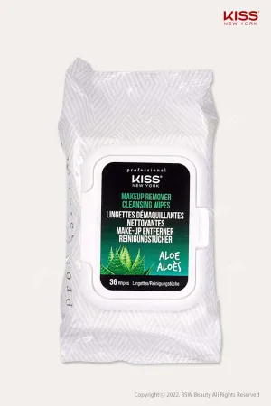 KISS NEW YORK MAKEUP REMOVER CLEANSING WIPES 36 PCS