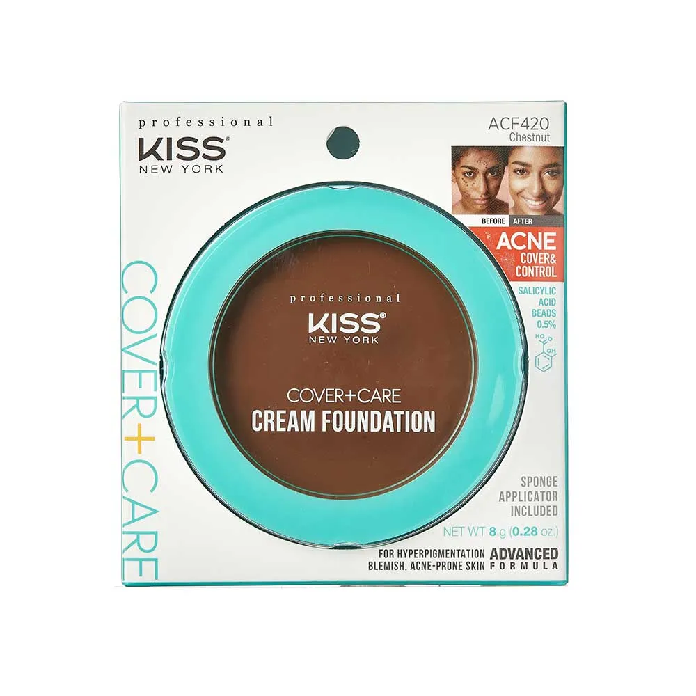 Kiss New York Professional Cover   Care Cream Foundation - Choose Your Color